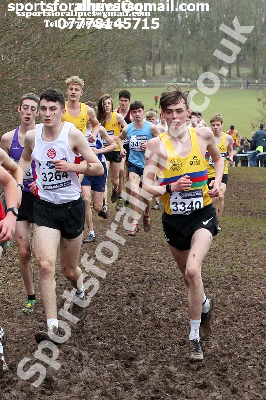 Mens under-17s, 2020 British Athletics Inter Counties Cross Country Champs., Prestwold Hall, Loughborough. Photo: David T. Hewitson/Sports for All Pics
